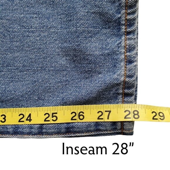 Pistola Distressed Button Fly Blue Jeans High Rise Slim Size 28 - Picture 15 of 16